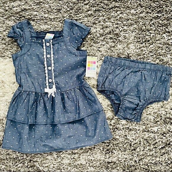 NWT | Baby Girl’s 2pc Summer Dress - Picture 1 of 3